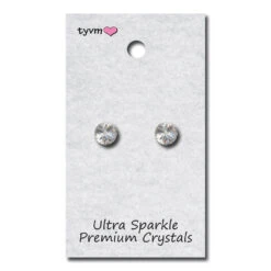 TYVM 8mm Single Stone Earrings