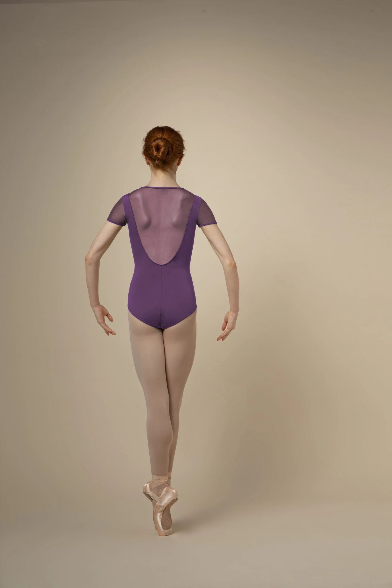 Grishko V-Back Leo With Mesh Insert- 2075 3 Grishko V-Back Leo With Mesh Insert- 2075