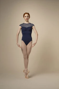 Mirella High Neck Cap Sleeve Leo- M5092LM