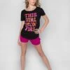 Sugar & Bruno Girl On Fire Upscale Tee- D8981 -Dance Costumes image 27