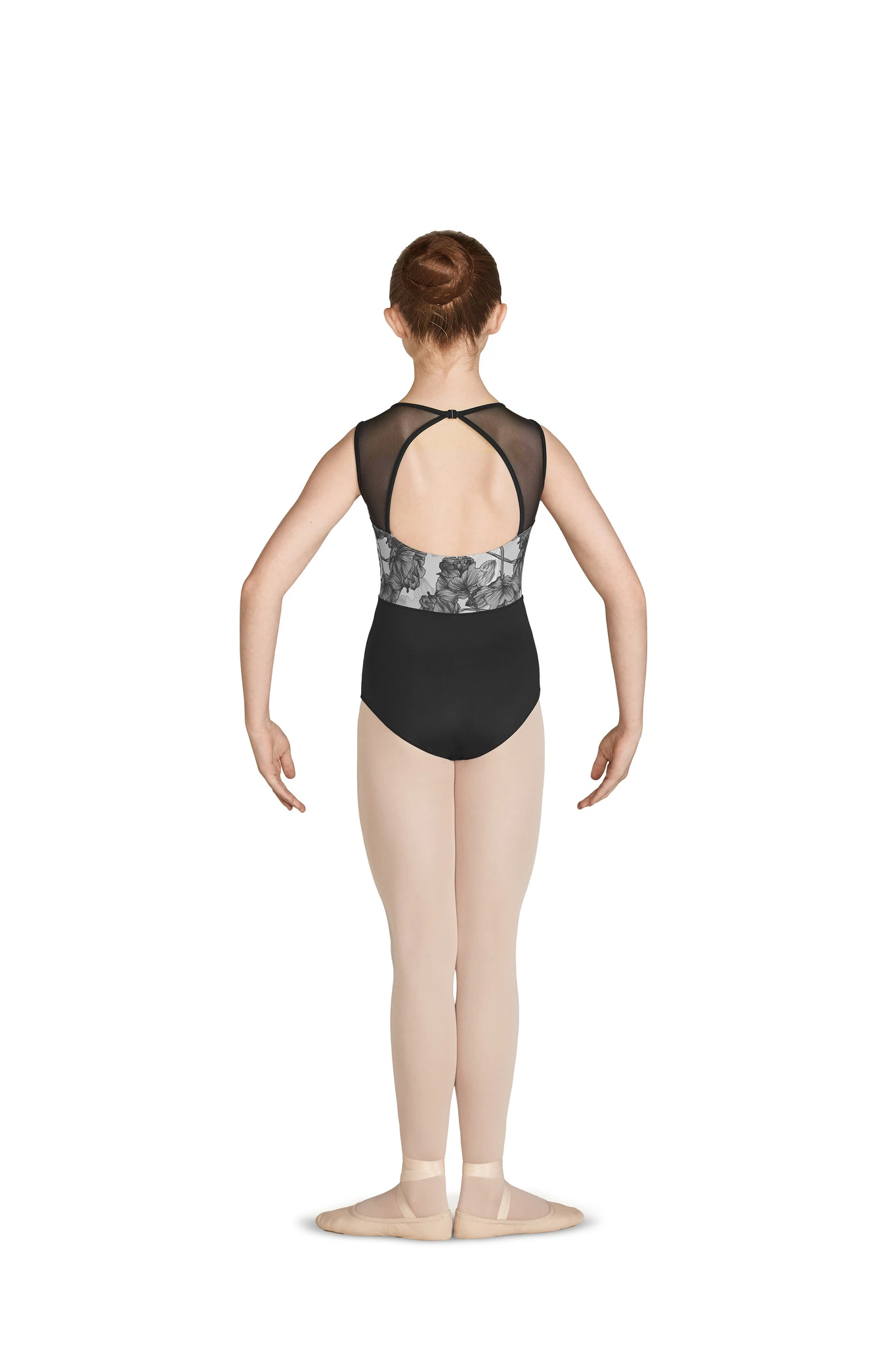 Mirella Printed Bodice Open Back Leotard-M468C 6 Mirella Printed Bodice Open Back Leotard-M468C - Image 4