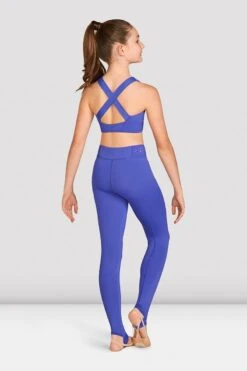 Bloch Laser Trim Cross Back Crop Top-FT5241C -Dance Costumes image 387