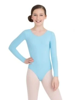 Capezio Child Team Basics Long Sleeve Leotard- TB134C -Dance Costumes image 491