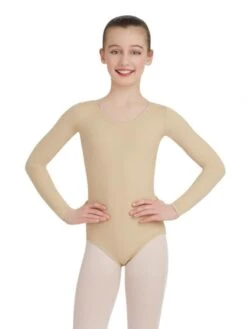 Capezio Child Team Basics Long Sleeve Leotard- TB134C -Dance Costumes image 492
