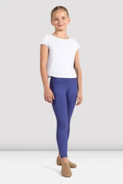 Bloch Fleur Child Boat Neck V Back Tshirt- CZ4252 -Dance Costumes image 529