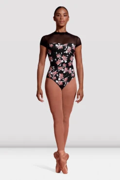 Mirella Mock Neck Cap Sleeve Leo- M5094LM