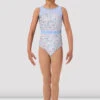 Mirella Ditsy Print Scoop Back Tank Leo- M485C -Dance Costumes image 585