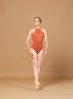Bloch Emb High Neck Open Back Leotard- L5555