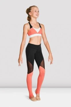 Bloch Color Bloch X-Back Crop Top- FT5212C