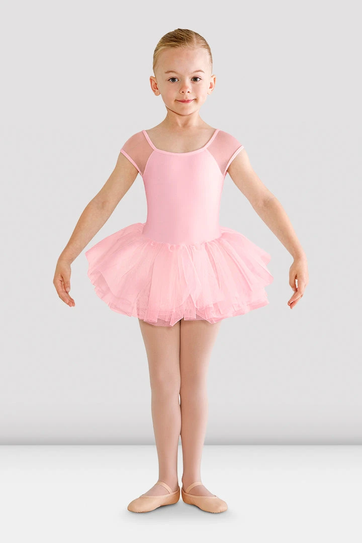 Bloch Cap Sleeve Mesh Tutu Dress- CL5562 3 Bloch Cap Sleeve Mesh Tutu Dress- CL5562