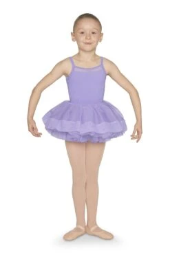Mirella Valentine Mesh Trim Tutu Skirt- MS134C