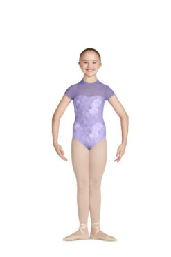 Mirella High Neck Cap Sleeve Leotard-M1534C -Dance Costumes image 717
